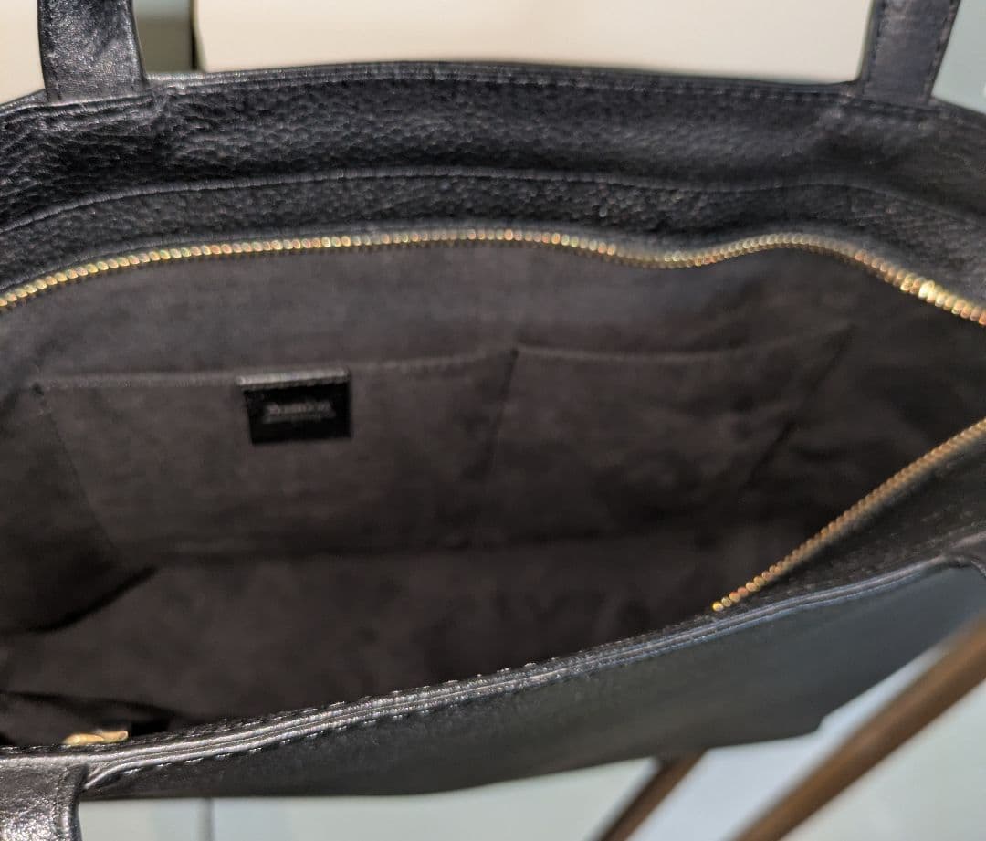 HushTug ハッシュタグ トートバッグ 本革 ブラック メンズ ビジネス