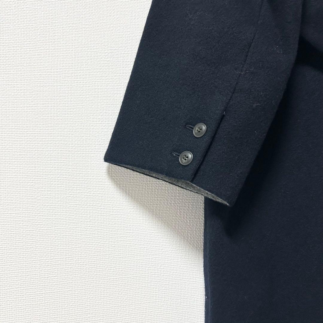 新品未使用✨北欧　3WAYアレンジ襟のかろやかチェスターコート　ネイビー