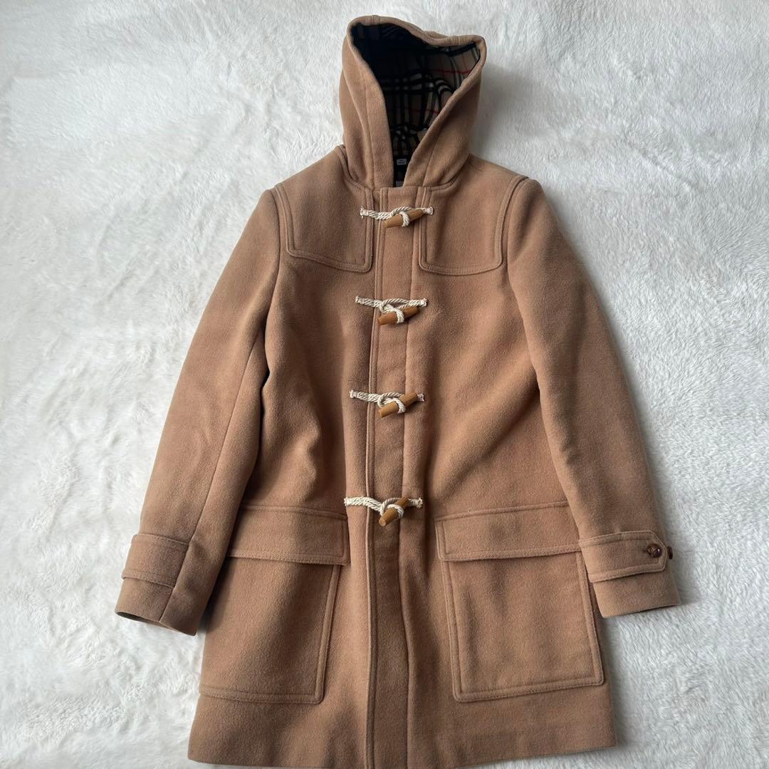 現行タグ✨バーバリー ダッフルコート ノバチェック トグル ロゴ ハニーベージュ