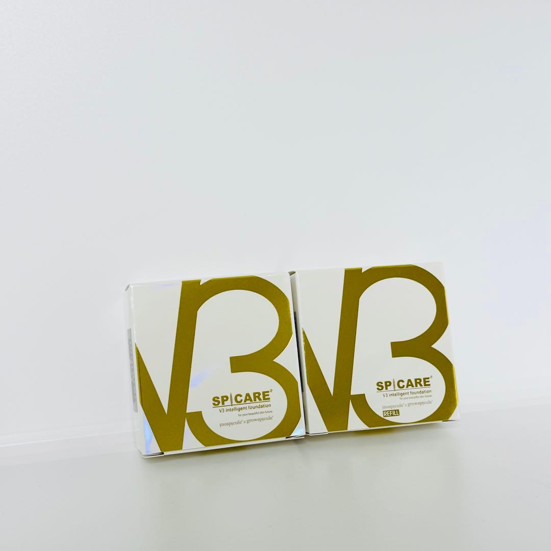 スピケア V3インテリジェントファンデーション 本体+詰替【正規品】ロット番号付