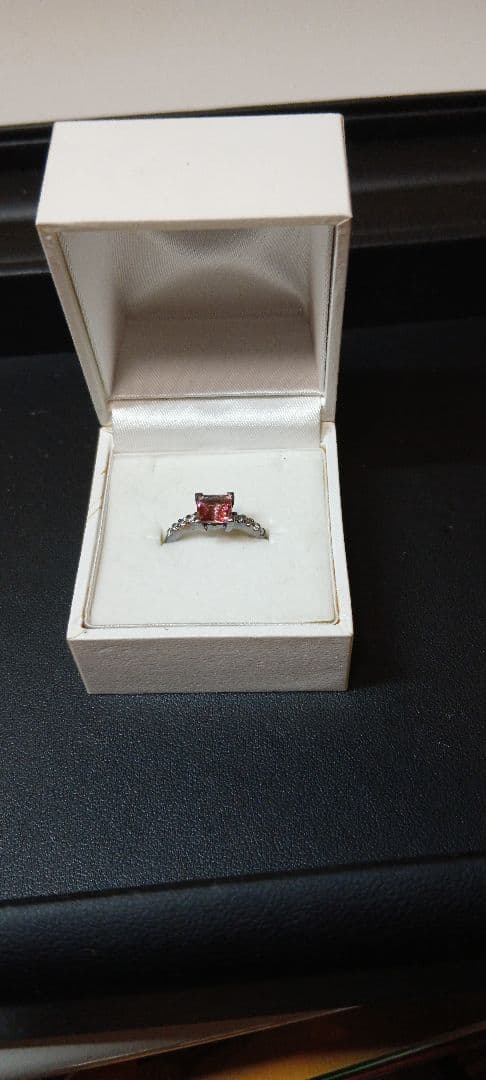 STAN ガーネット　K18&925シルバー　女性用　指輪