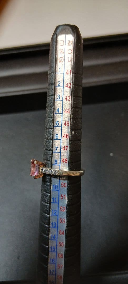 STAN ガーネット　K18&925シルバー　女性用　指輪