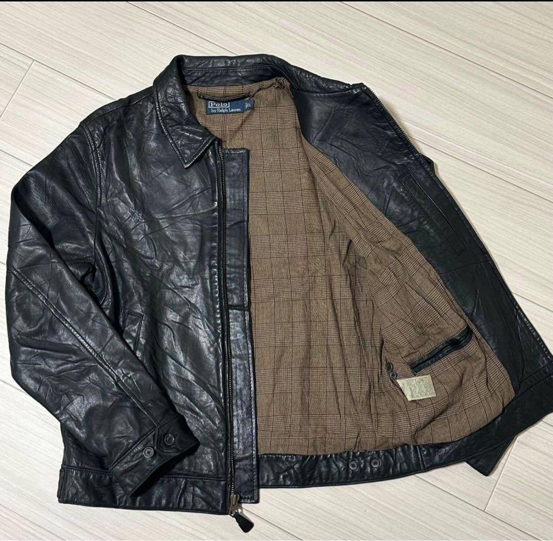 ‌*‌様 Polo by Ralph Lauren ブラックレザー ジャケット