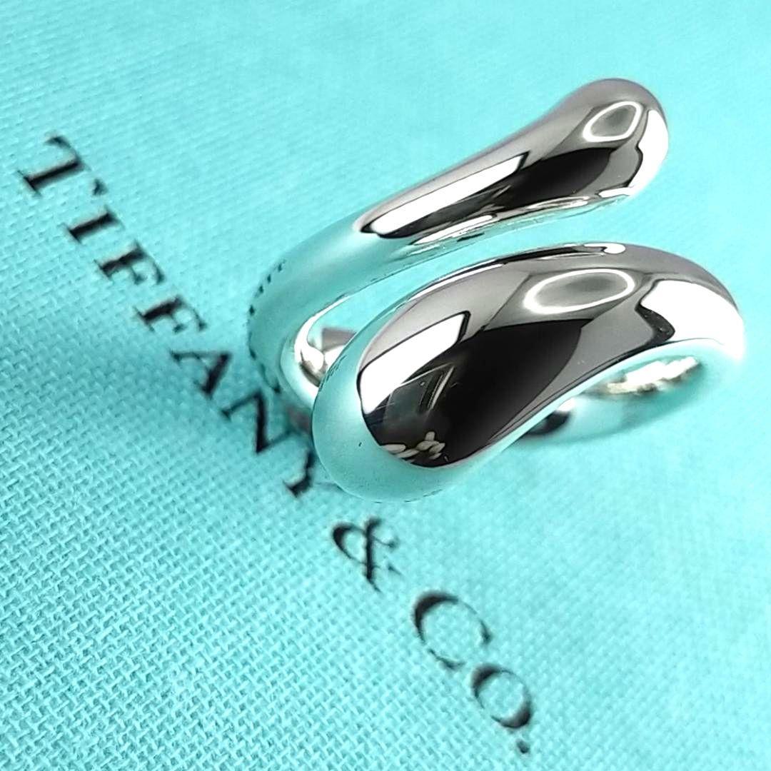 ●SALE●【ティファニー】ティアドロップ　エロンゲイテッド　リング　１１号