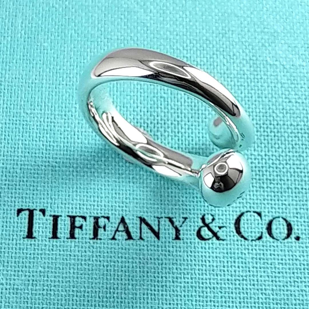 ●SALE●【ティファニー】ティアドロップ　エロンゲイテッド　リング　１１号