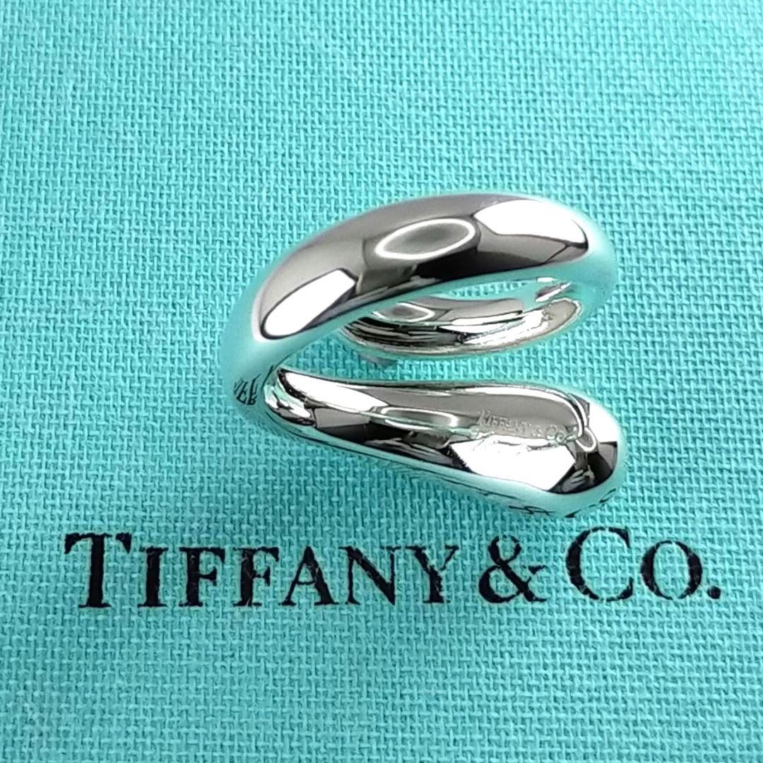 ●SALE●【ティファニー】ティアドロップ　エロンゲイテッド　リング　１１号