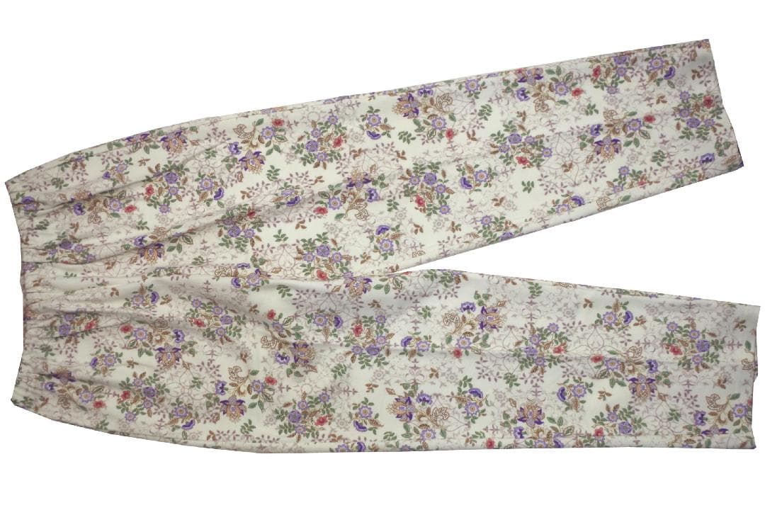 【新品】ワコール/ミントンMINTON　秋冬物ふっくらニット総柄パジャマ（M)