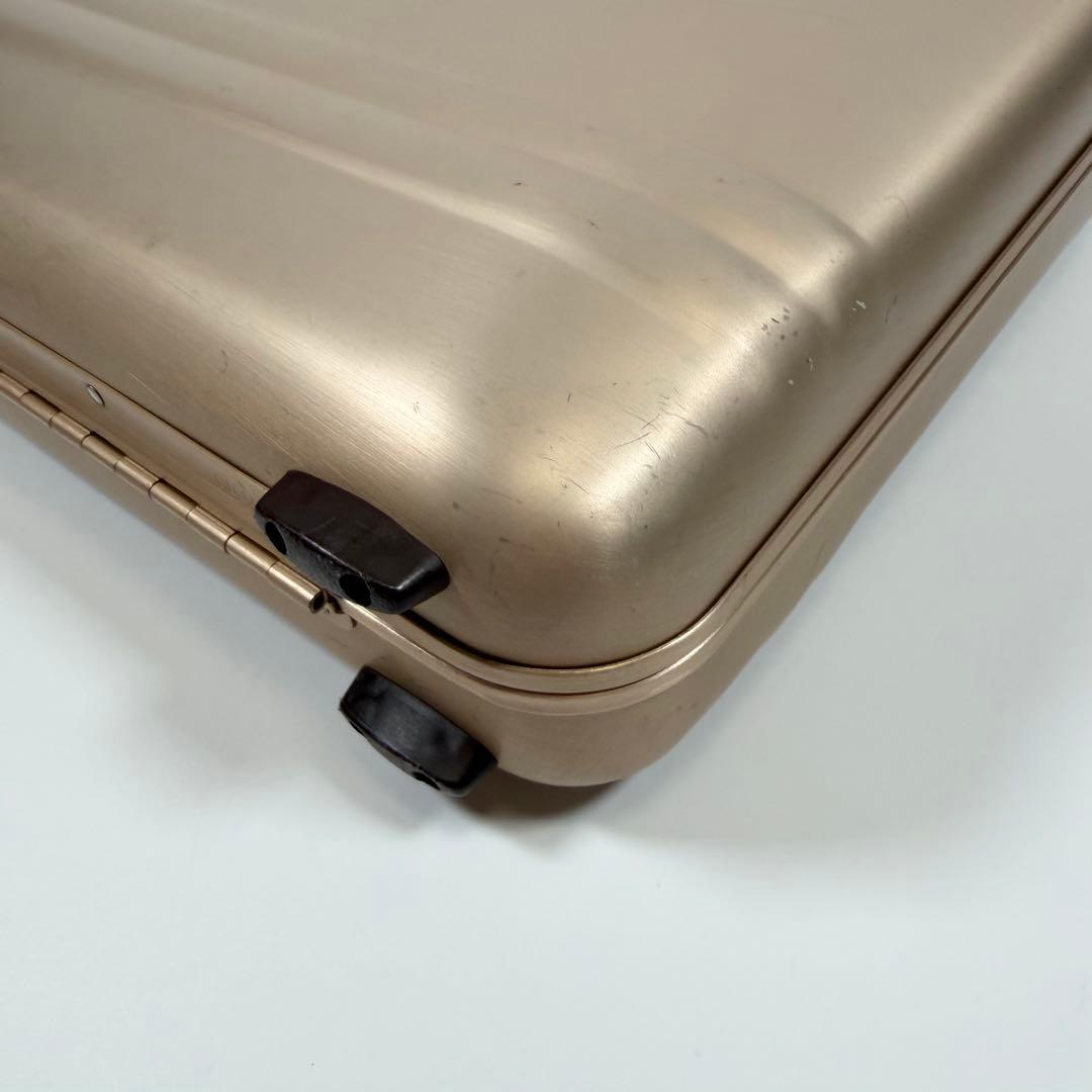 【希少色】ゼロハリバートン　アタッシュケース　ダイヤルロック　シャンパンゴールド