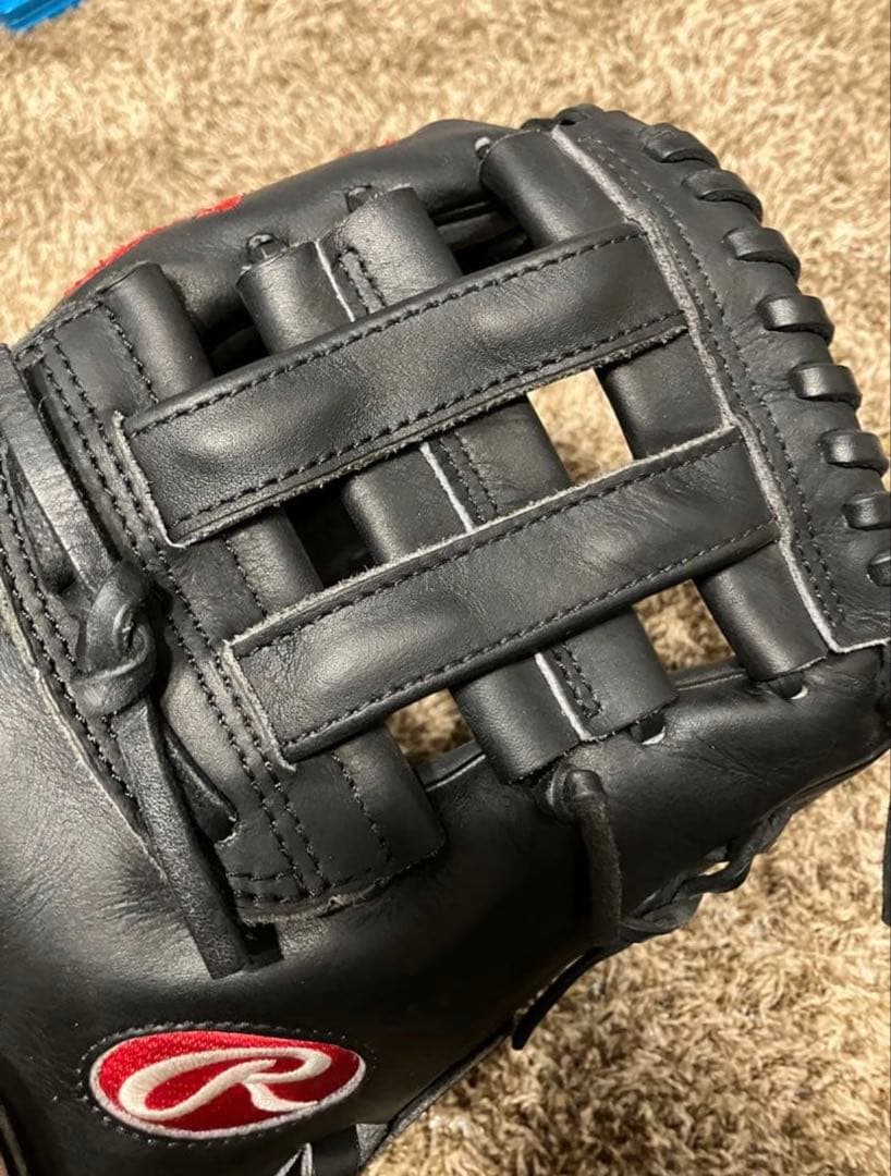 [即戦力] 内野手 小ユニ Rawlings 硬式野球グローブ 黒