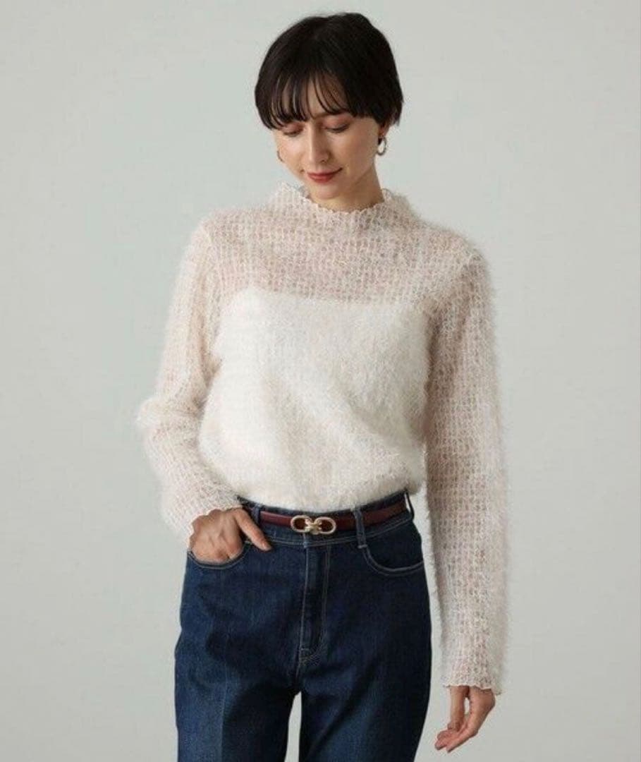 定価23,100円 ANAYI プレイドフェザーチュール プルオーバー