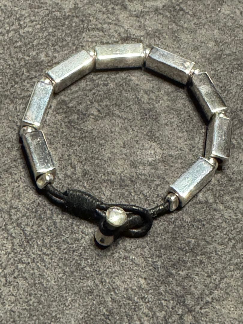 ibuqui レザー シルバー925 ブレスレット