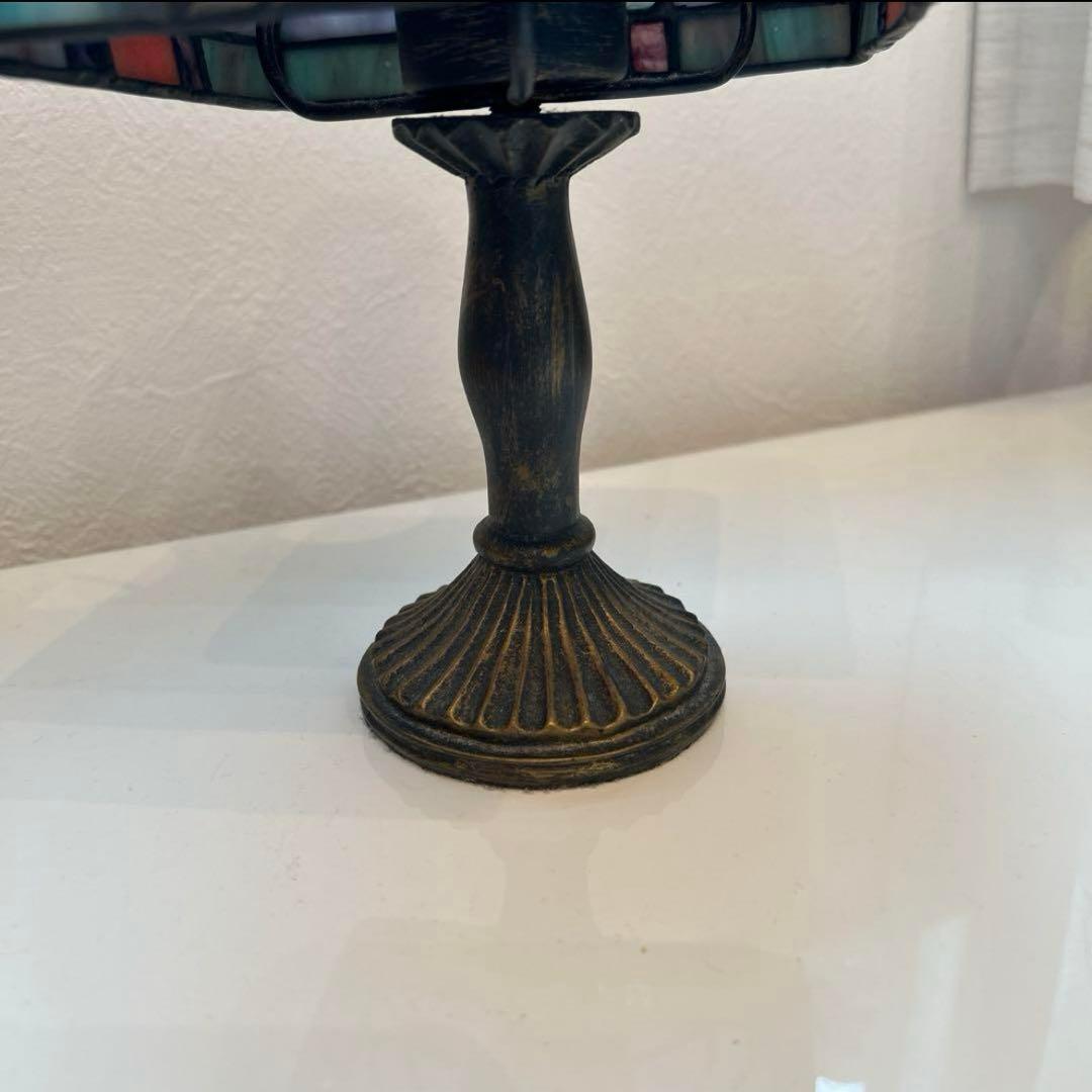 アンティーク　ステンドグラス　キャンドルホルダー　キャンドルライト　ライト