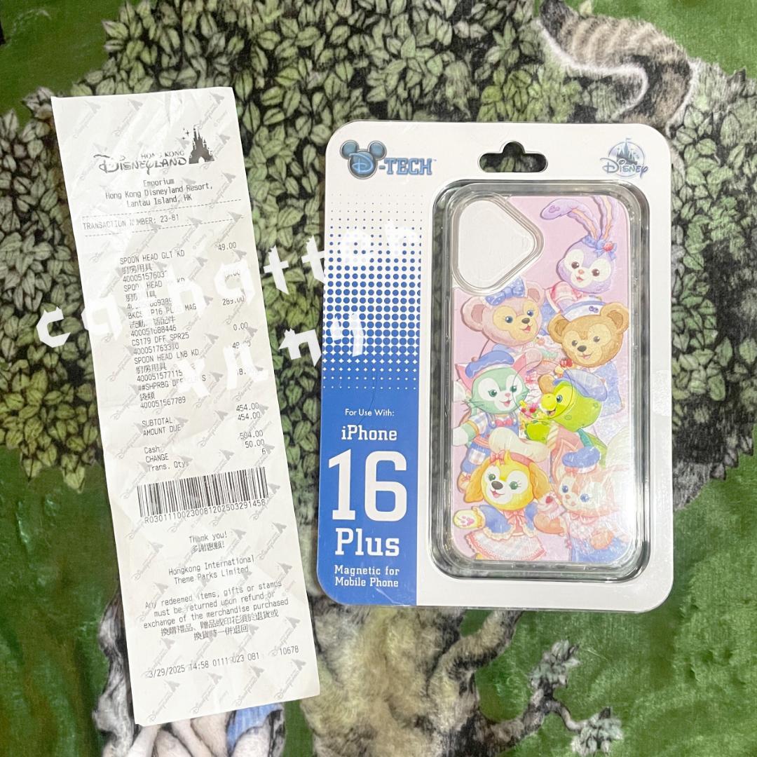 新品 香港ディズニー iPhone 16 Plus ケース　ダッフィー＆フレンズ