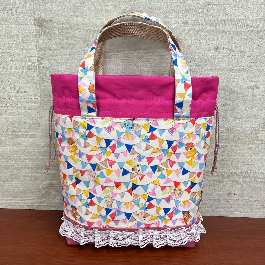 yukiemonハンドメイド　新作セミオーダー別口分　巾着バック3点　⑩