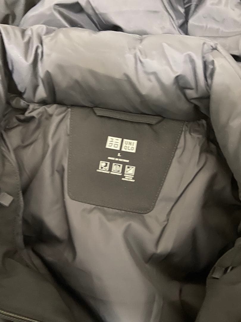 ユニクロ★シームレスダウンジャケット黒Lサイズ