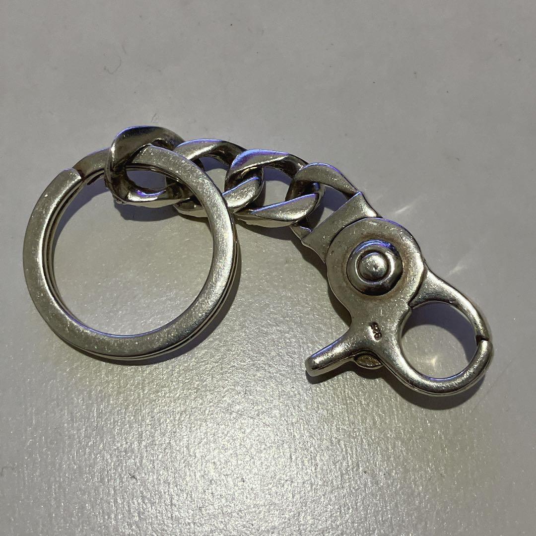 クロスリンク キーチェーン シルバー925 フローラル フレア キーホルダー