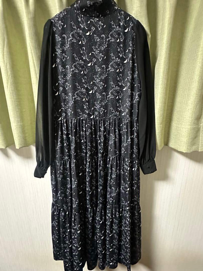 mmts ボア コート ワンピース 猫 星座 2点セット