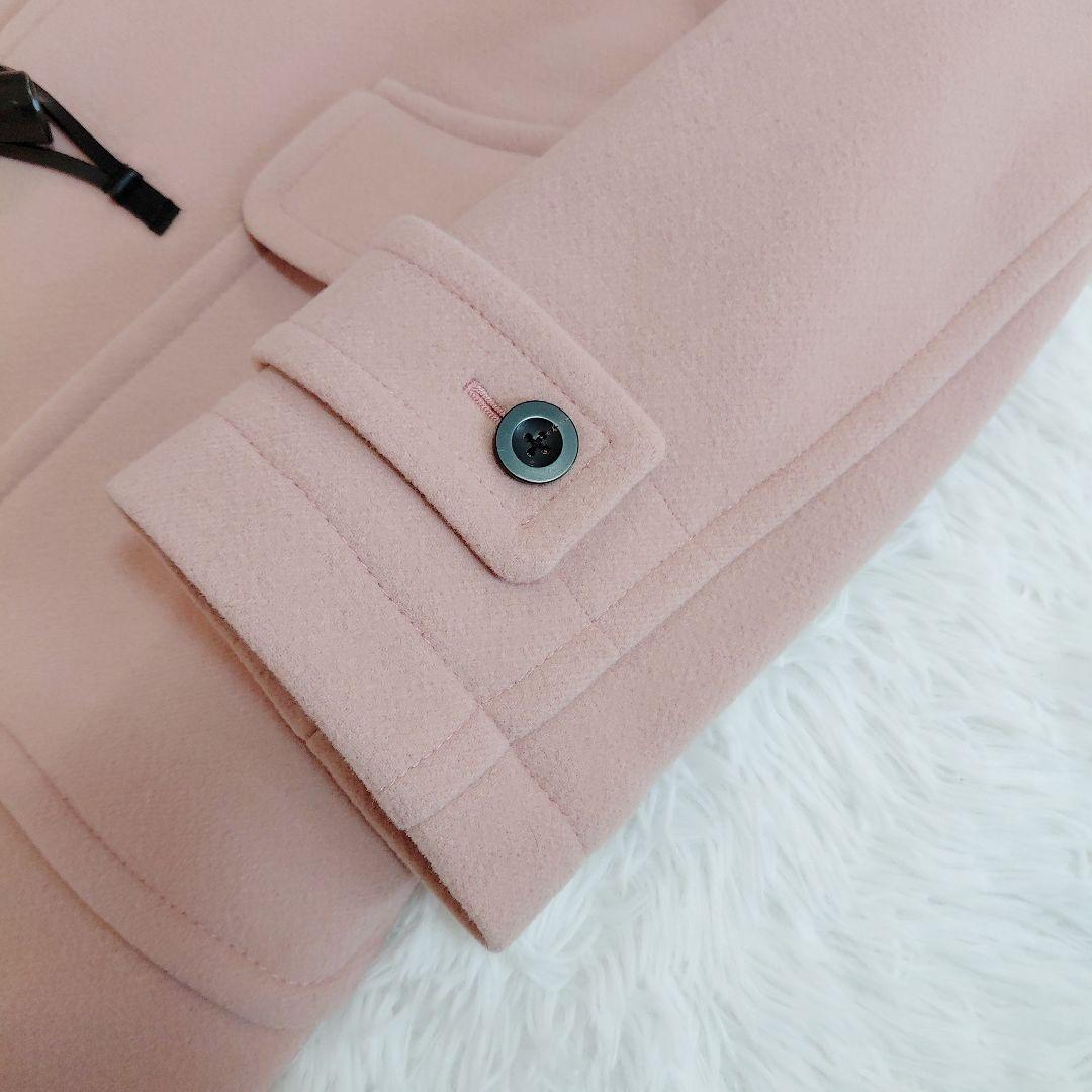 未使用級✨マカフィー　ダッフルコート ロングコート　フード付き　ピンク