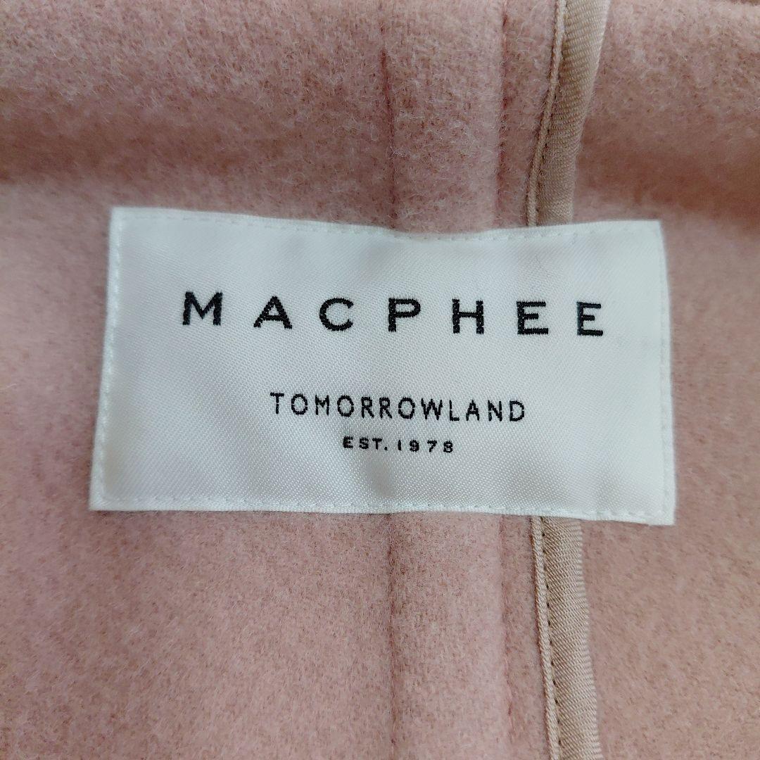 未使用級✨マカフィー　ダッフルコート ロングコート　フード付き　ピンク