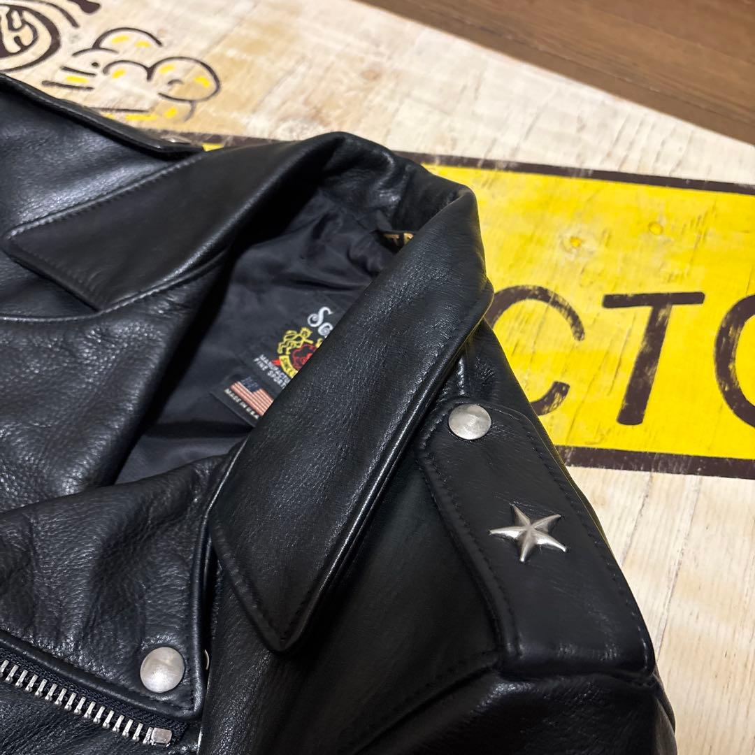 超美品‼️最新型schott516UST 38インチ ネイキッドレザー