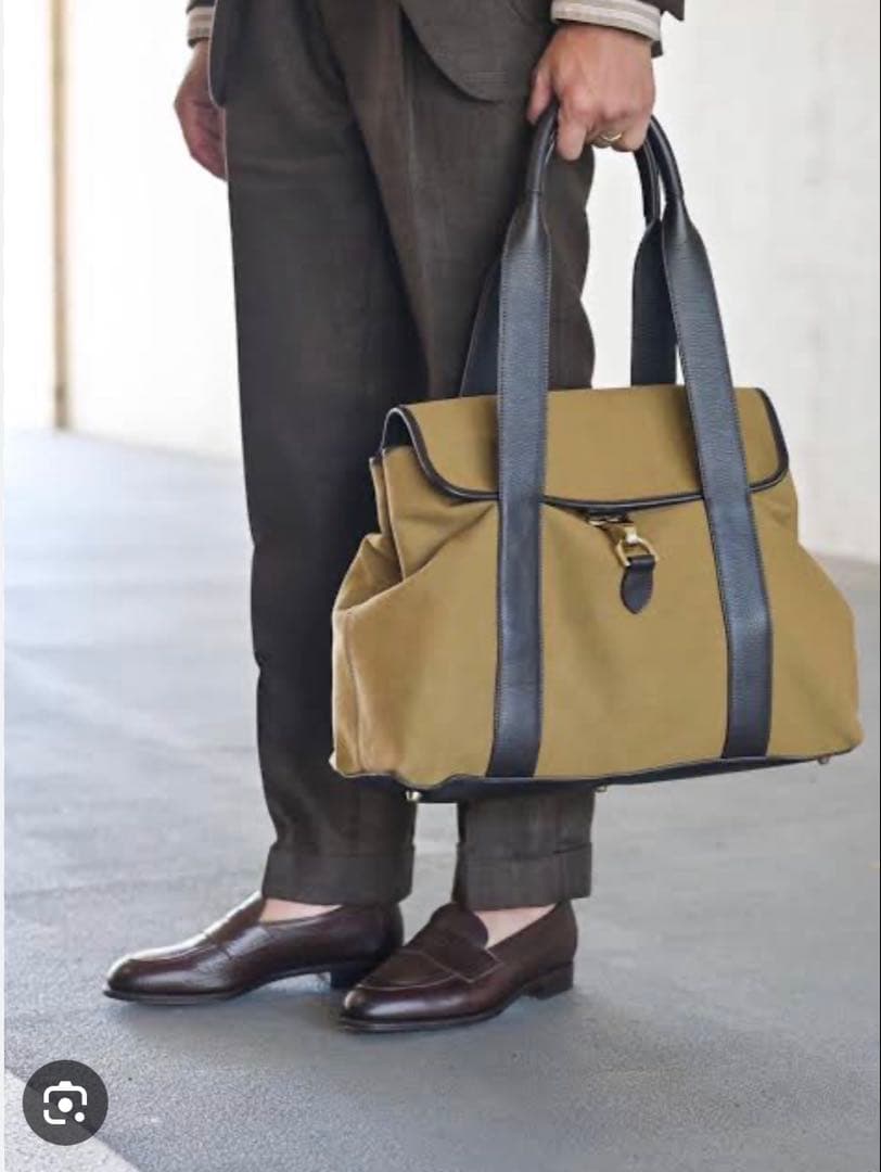 S.MANO キャンバストートバッグ　レザー