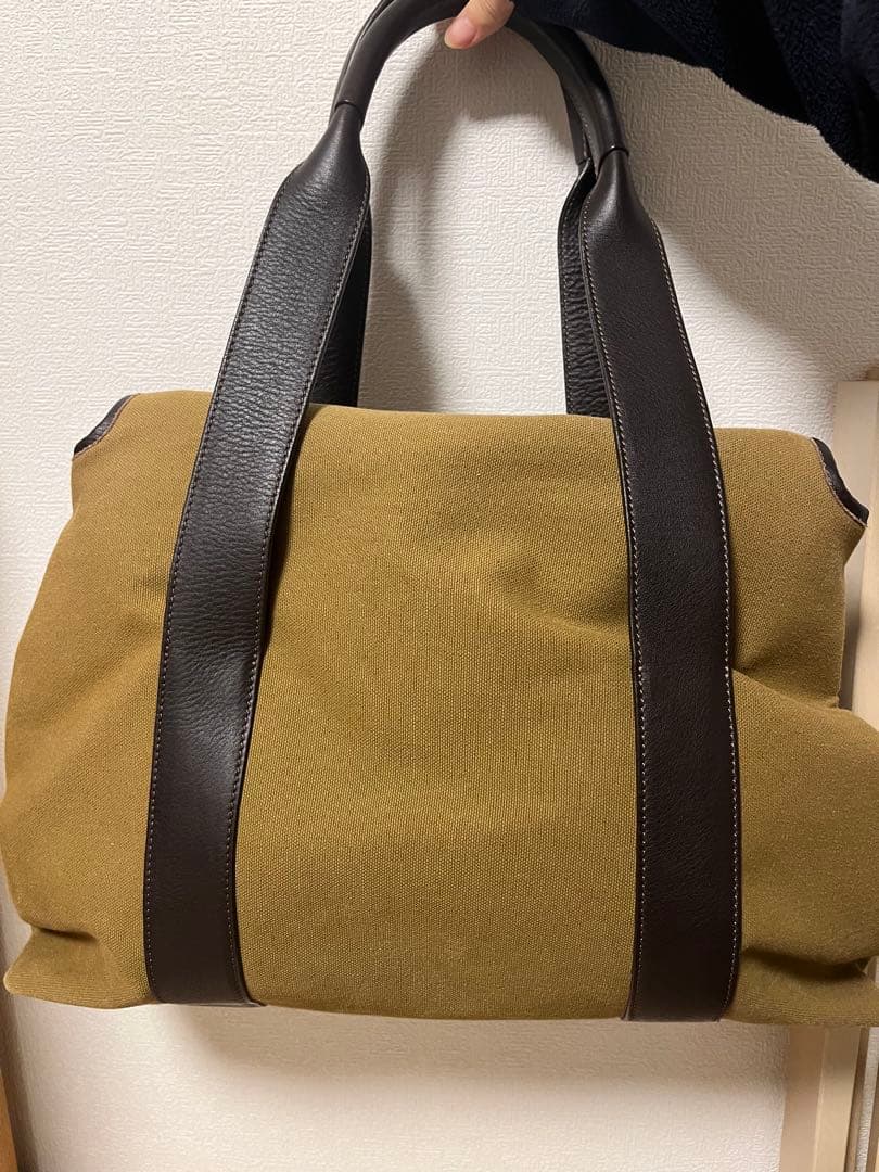 S.MANO キャンバストートバッグ　レザー
