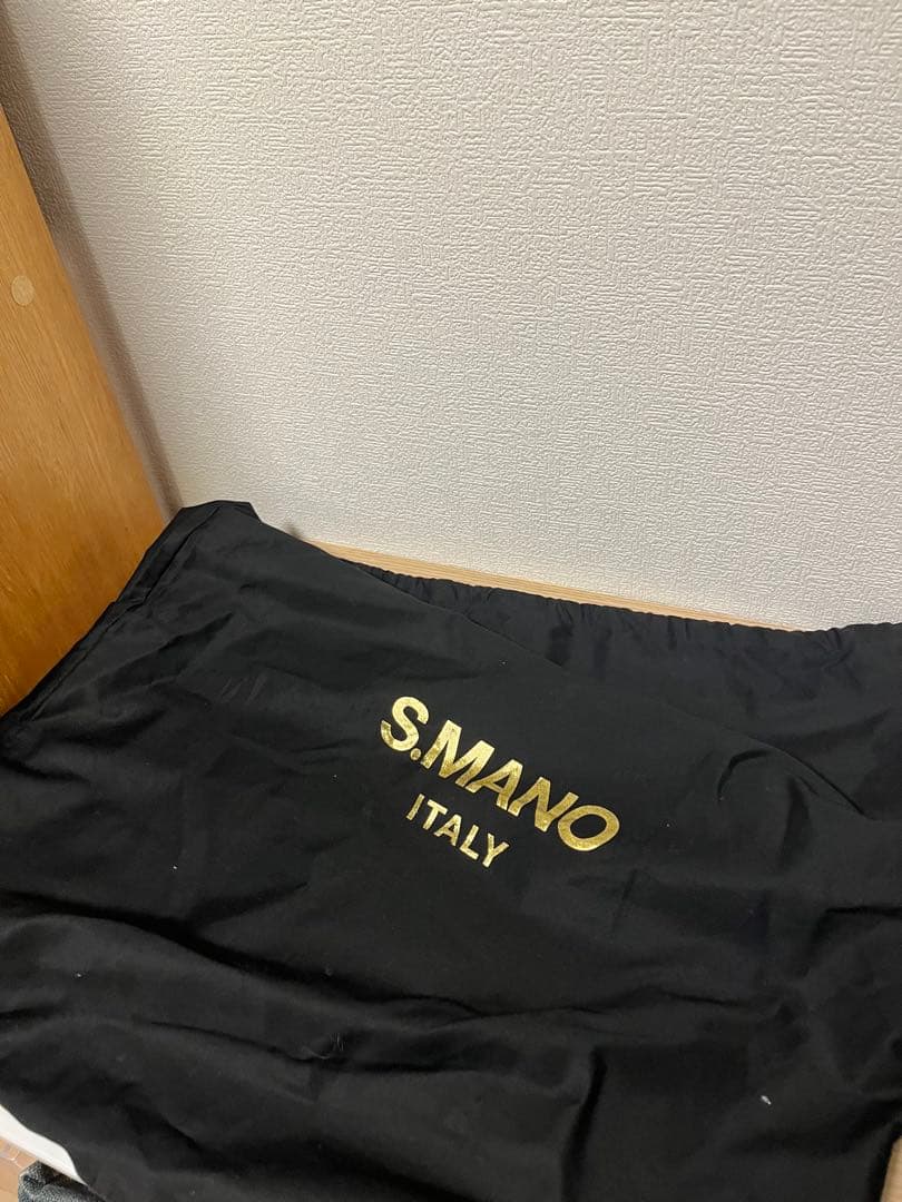 S.MANO キャンバストートバッグ　レザー