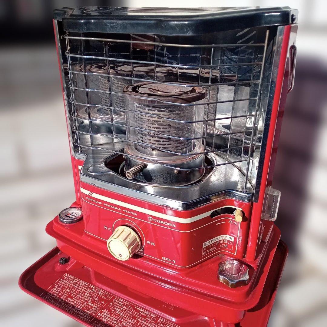 コロナ石油ストーブＳＲ―１後期型　昭和レトロタンク一体型　電子点火OK！