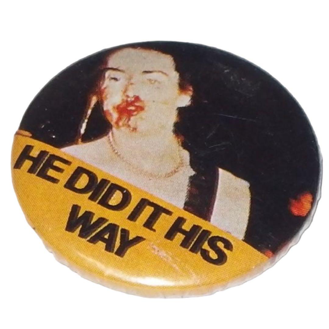 ▪️ 70s SID シドヴィシャス ビンテージ バッジ tシャツ 黒 黄