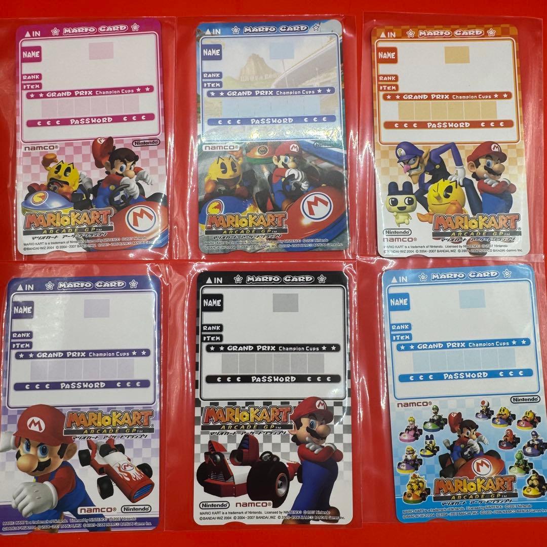 マリオカート アーケードグランプリGP カード 6枚セット