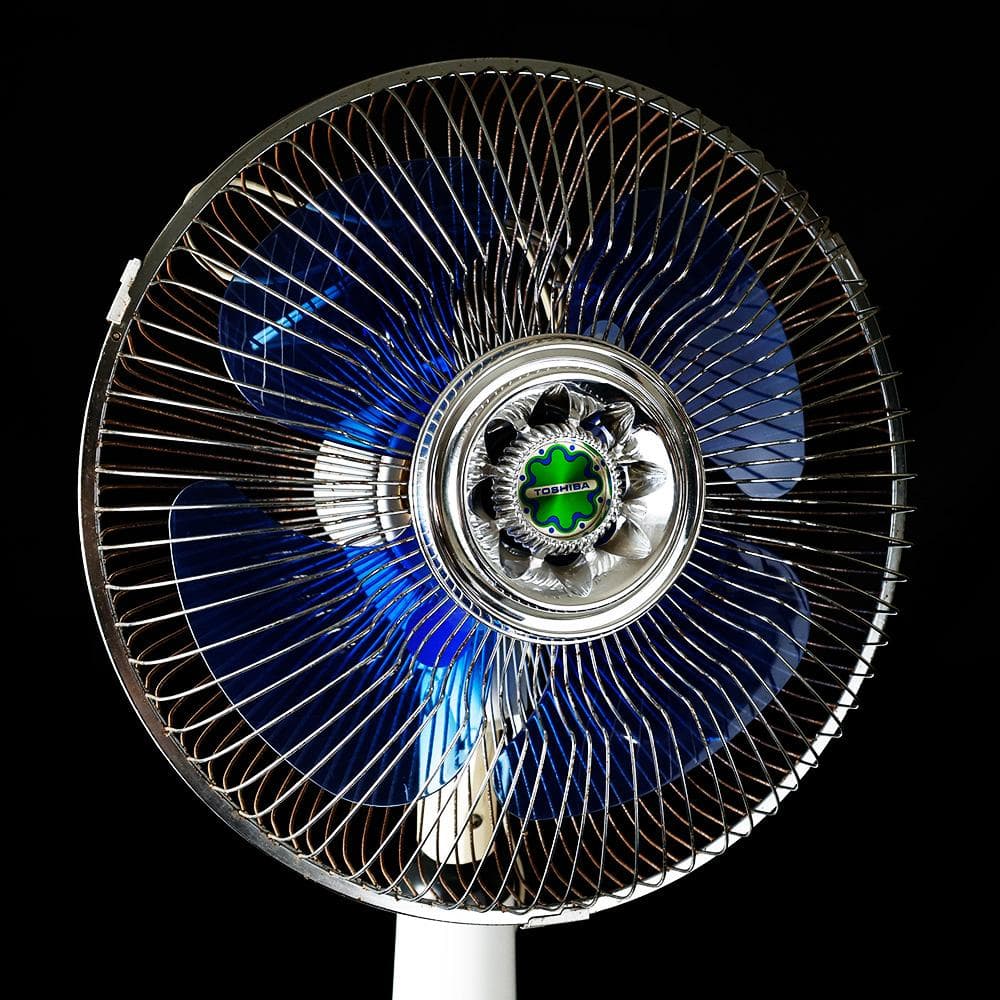 昭和レトロ 当時物 東芝 TOSHIBA 扇風機 ブルー H-30P40稼働品