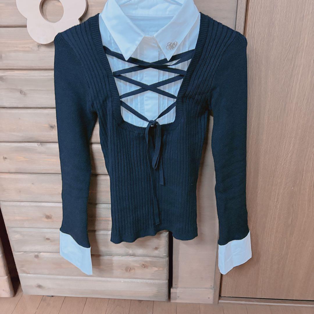 HONEY MEW レースアップドッキングトップス