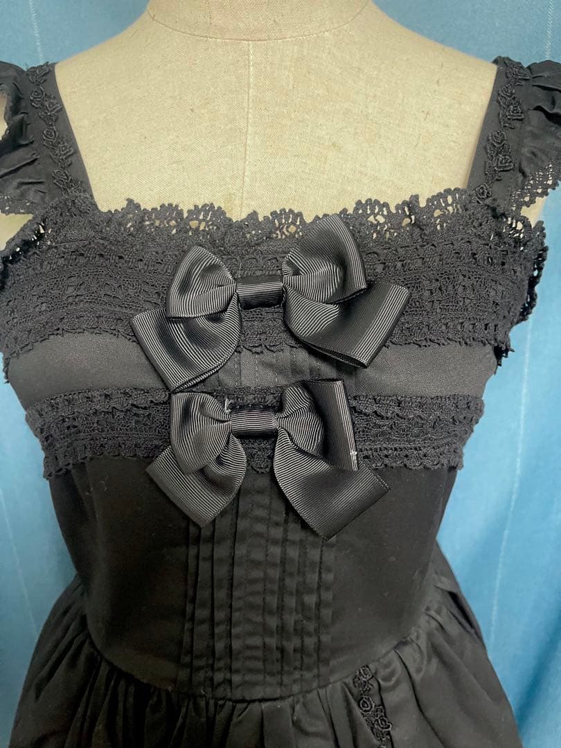 ALICE and the PIRATES 黒 リボン ゴシックロリータ JSK