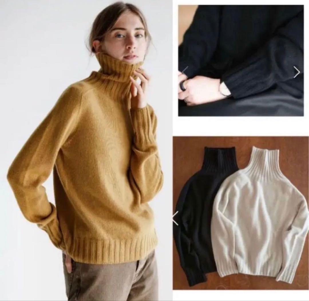 マーガレットハウエル　カシミヤ100% ベスト　黒