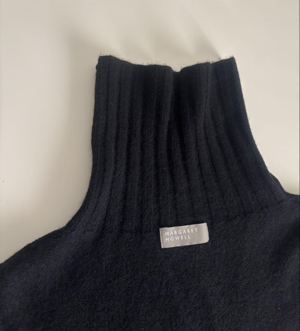 マーガレットハウエル　カシミヤ100% ベスト　黒