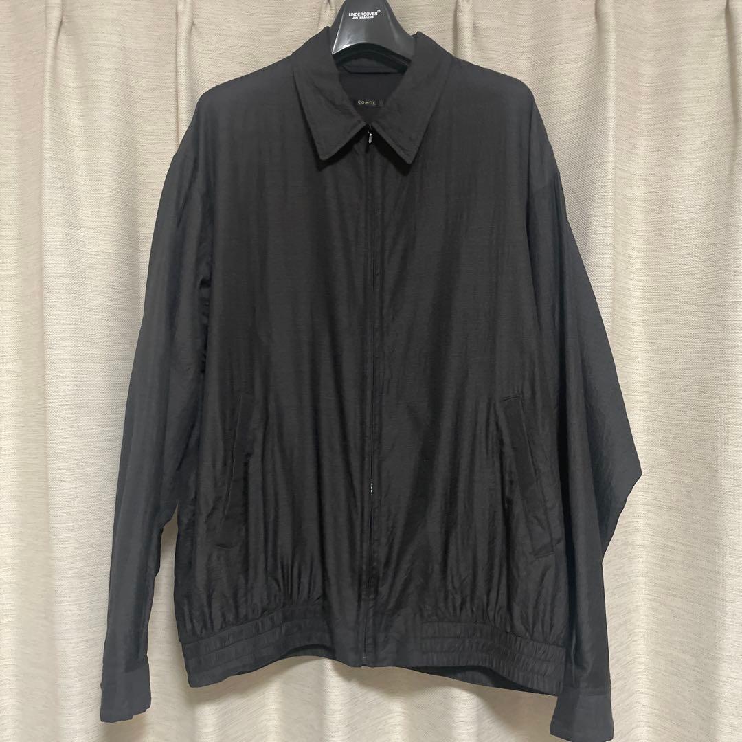 comoli 24aw ウールシルクスイングトップ　charcoal