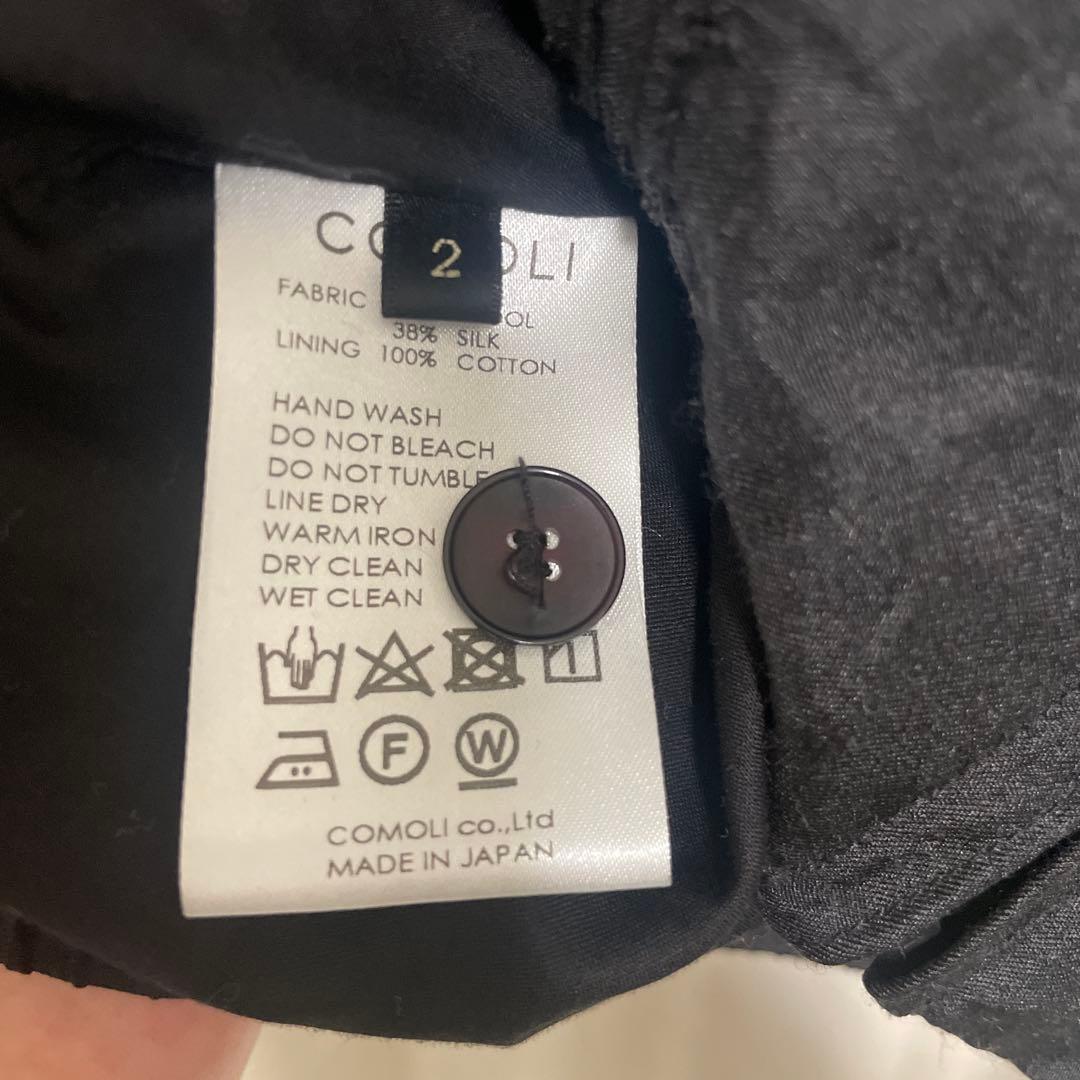 comoli 24aw ウールシルクスイングトップ　charcoal