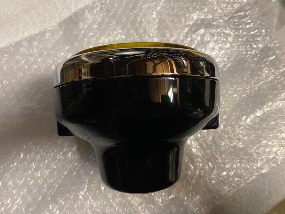 イエロー 丸型 バイクライト旧車　カスタム　モンキー　中古品マーシャル