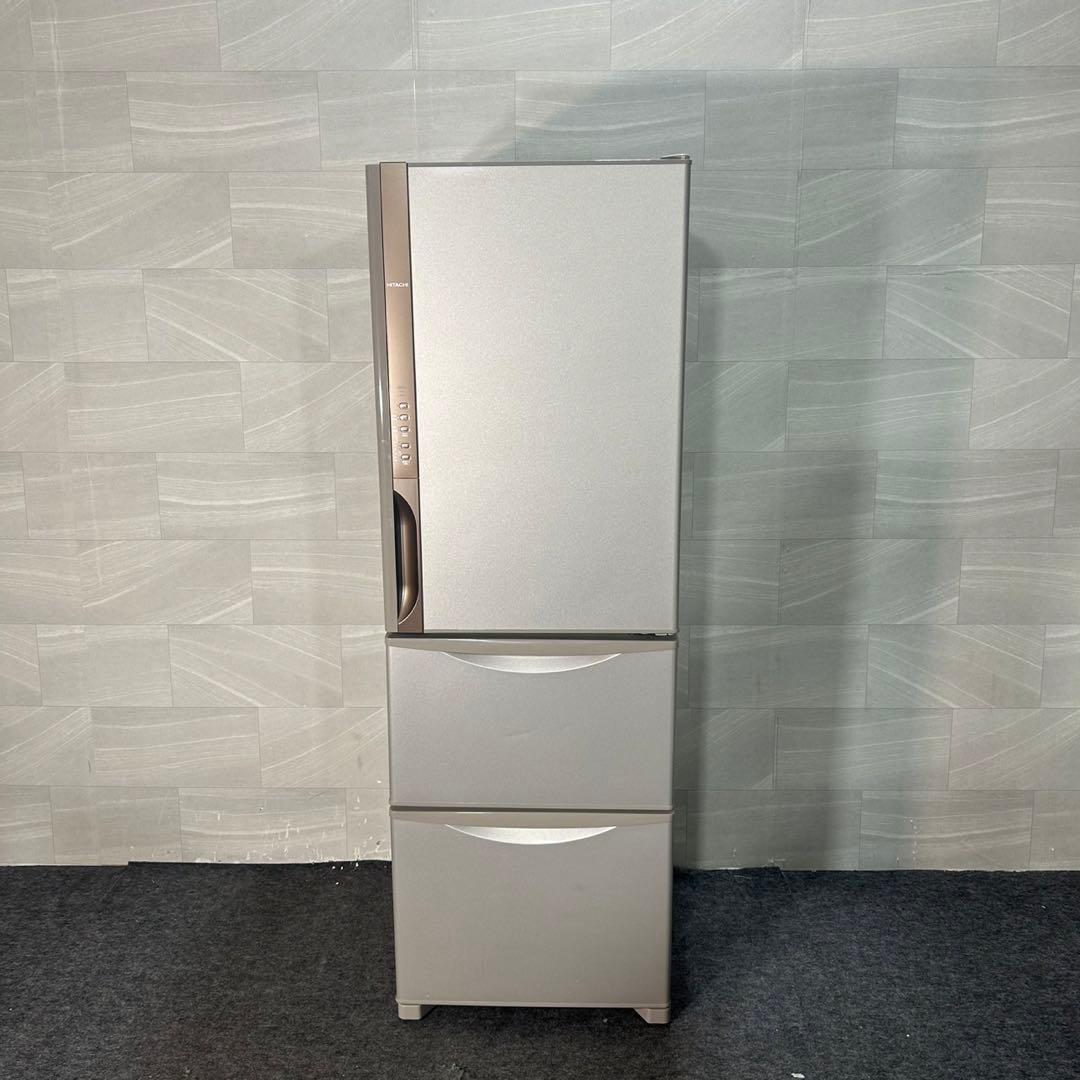 HITACHI 冷蔵庫 R-K380HV 375L 3ドア 右開き d3858