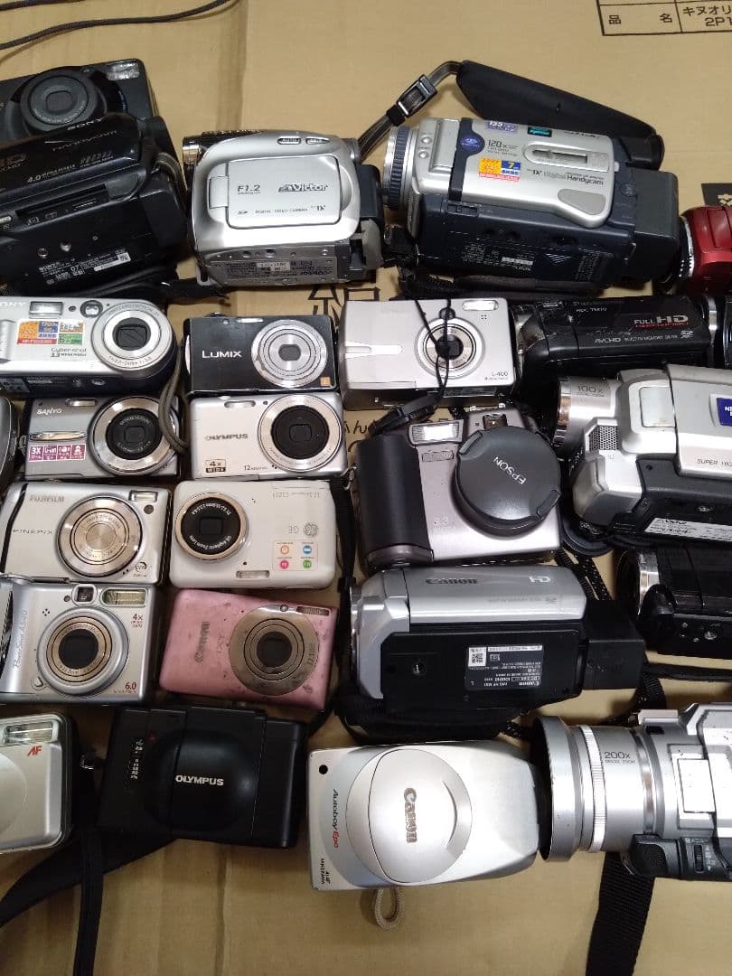 デジタルカメラとビデオカメラのセット