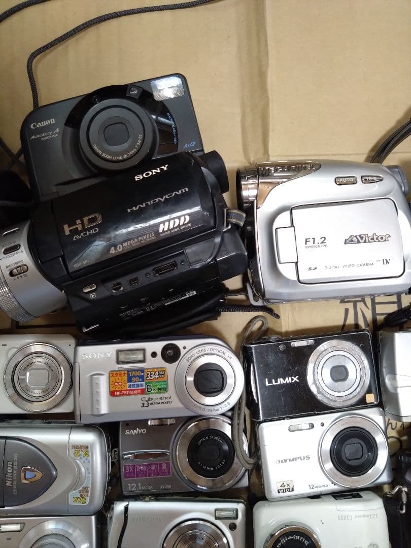 デジタルカメラとビデオカメラのセット