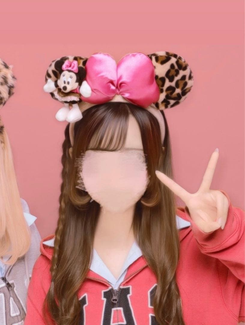 ミニーちゃん ヒョウ柄 カチューシャ