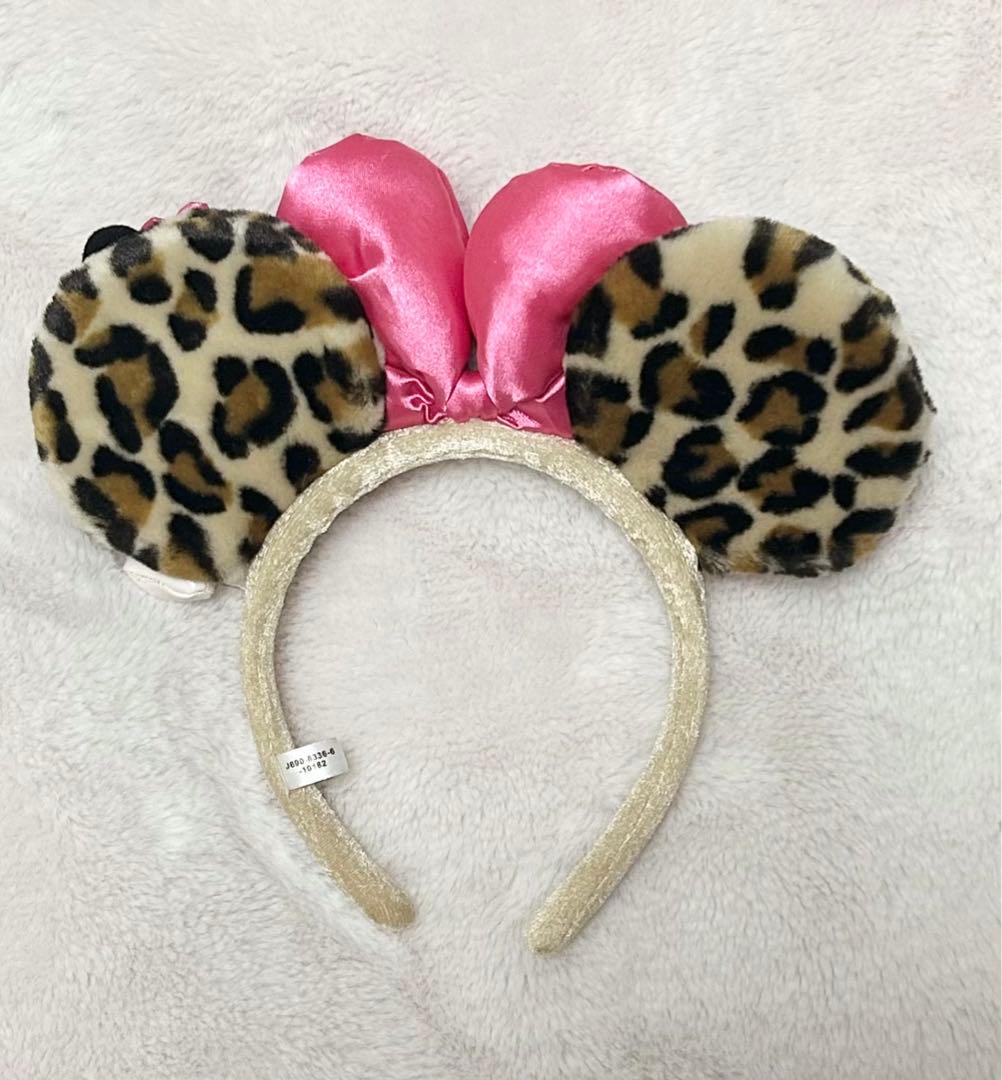 ミニーちゃん ヒョウ柄 カチューシャ