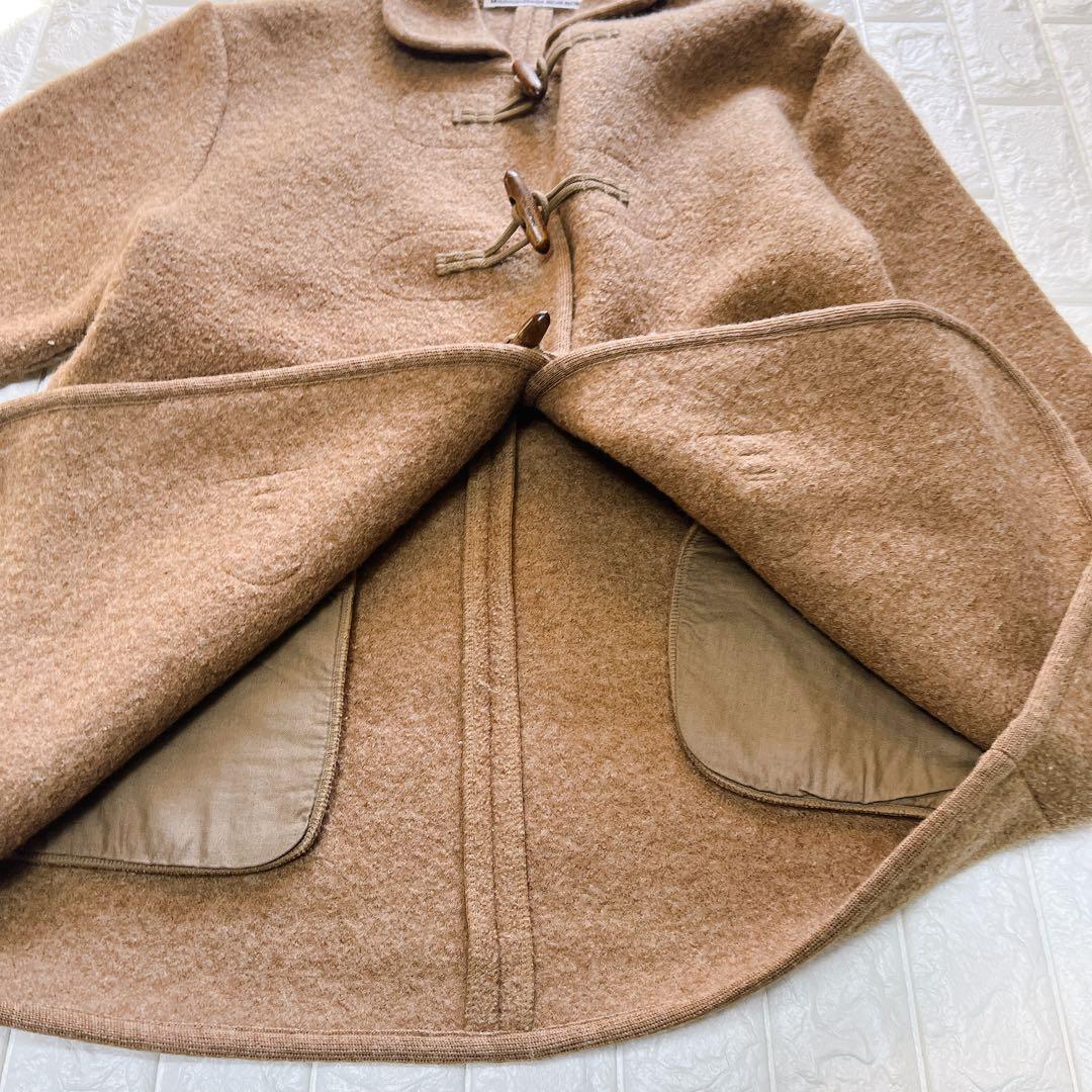 マドモアゼルノンノン papas ウール ダッフルコート トグルロゴ