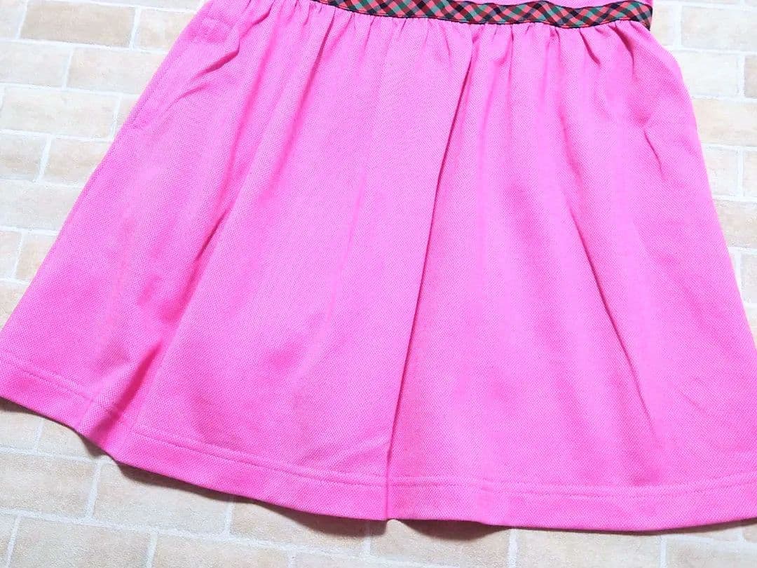 美品　familiar　ファミリア　さくらんぼ　半袖　ポロワンピース　90