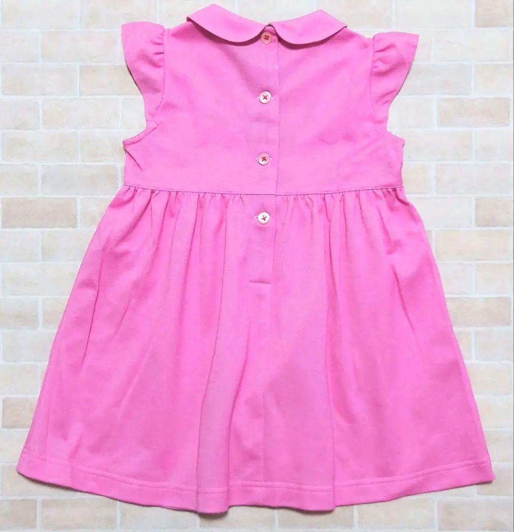 美品　familiar　ファミリア　さくらんぼ　半袖　ポロワンピース　90