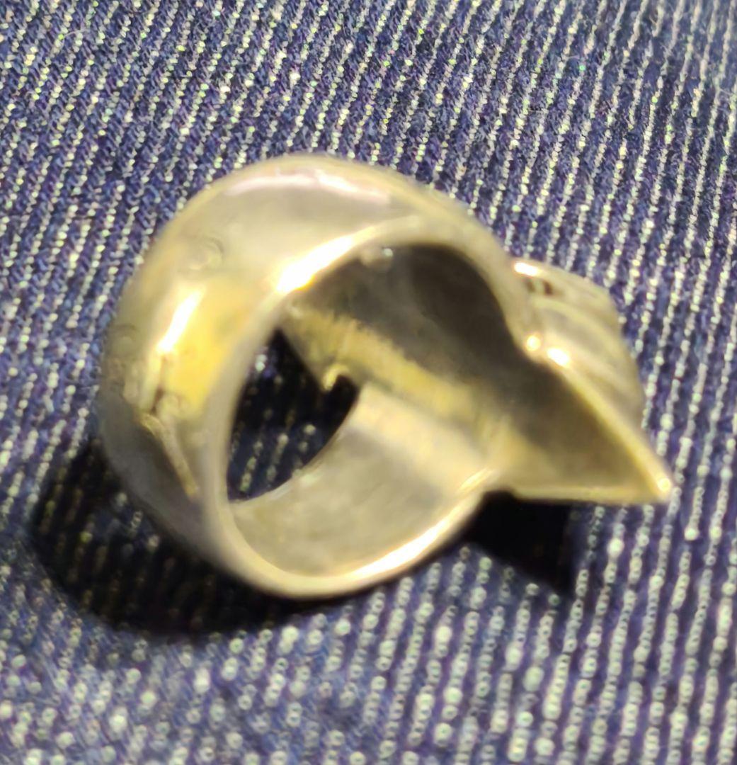 スパイクスカルタイプ　925無垢リング