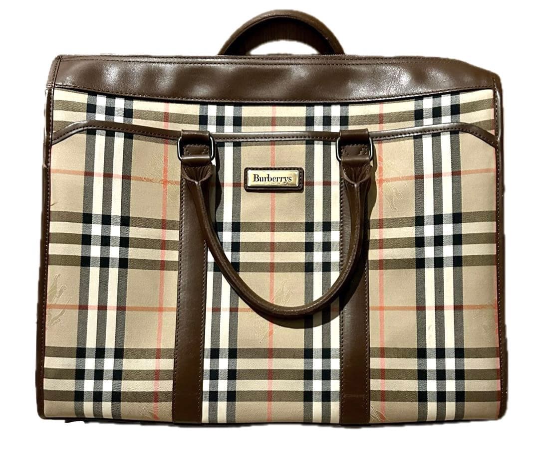 バーバリー A4 ビジネスバッグ ブリーフケース ノバチェック シャドーホース