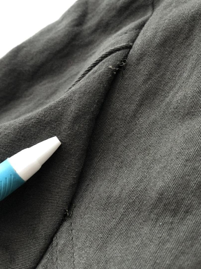 ジ*ム様 シェラック ライダース ジャケット ナイロン×コットン×ステンレス