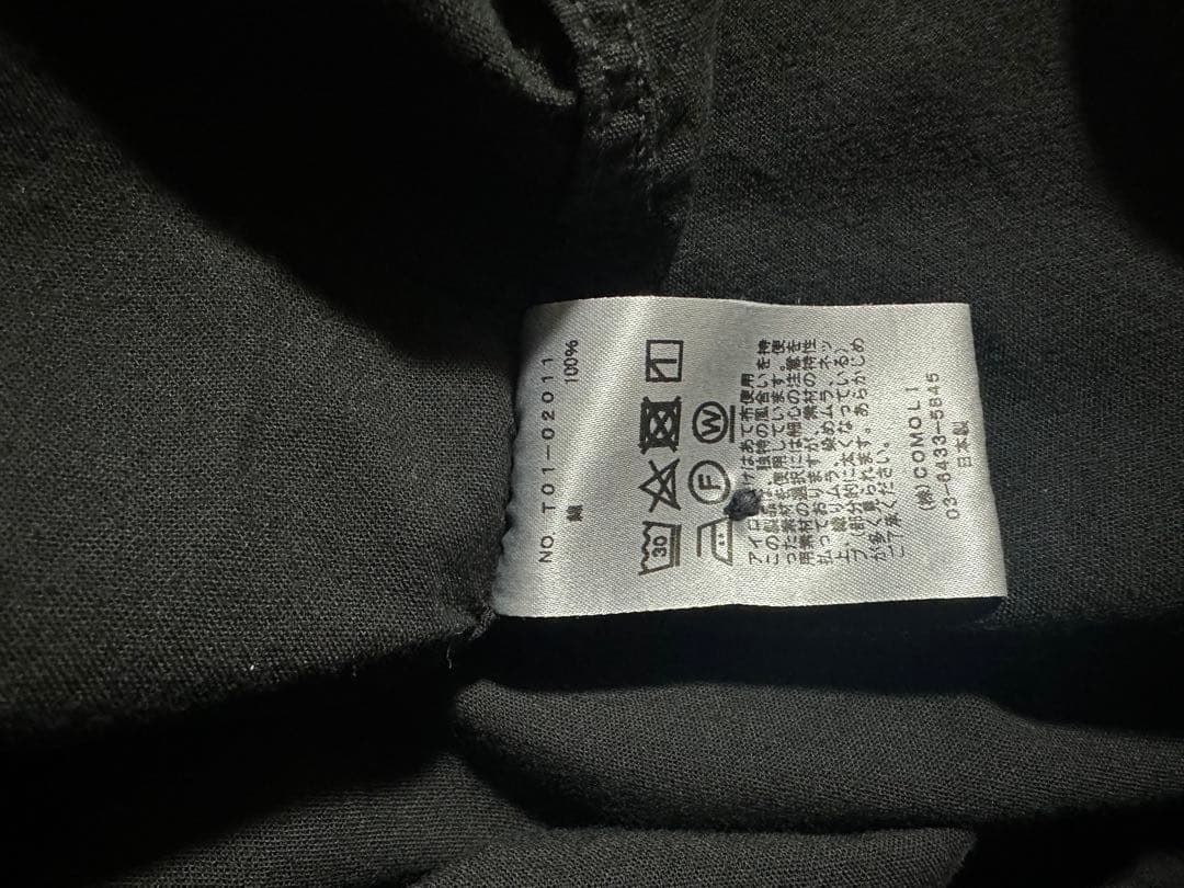comoli 21ss ベタシャンCPOシャツ ブラック